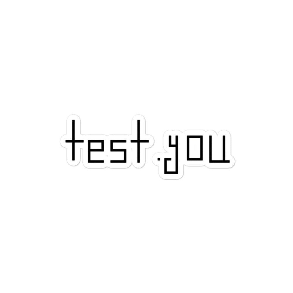 Test.you Logo Sticker