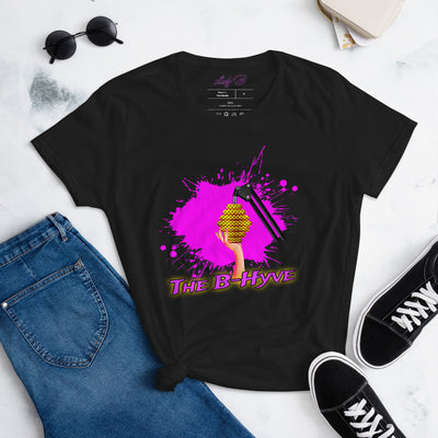 The B Hyve Pink Splatter Ladies Tee