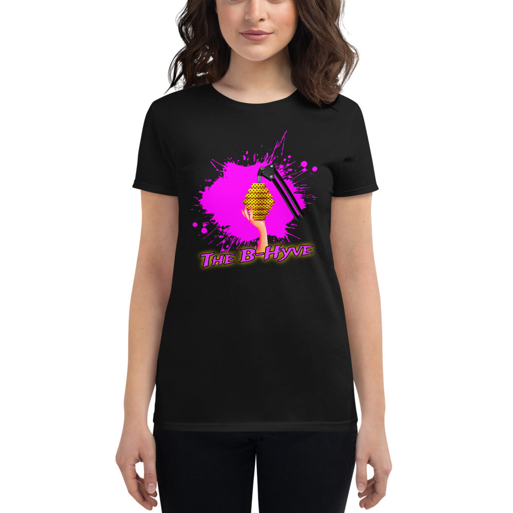 The B Hyve Pink Splatter Ladies Tee