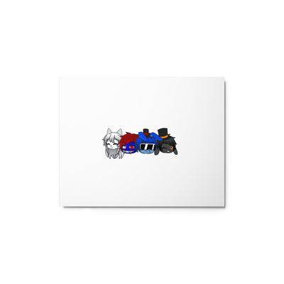 The Bonnie613 Gang Glossy Metal Print