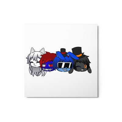 The Bonnie613 Gang Glossy Metal Print