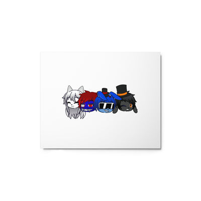 The Bonnie613 Gang Glossy Metal Print