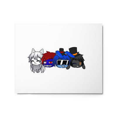 The Bonnie613 Gang Glossy Metal Print