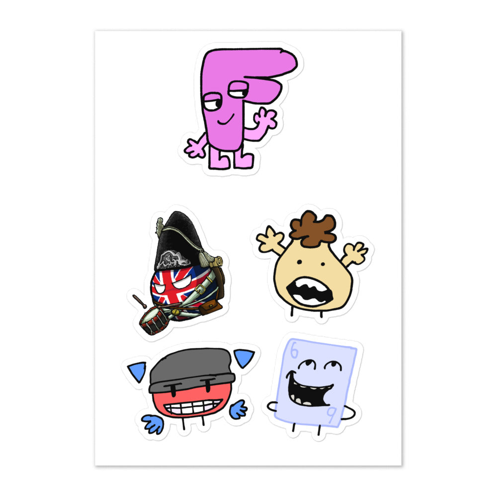 The Friend Group Object Show - Sticker Sheet #2