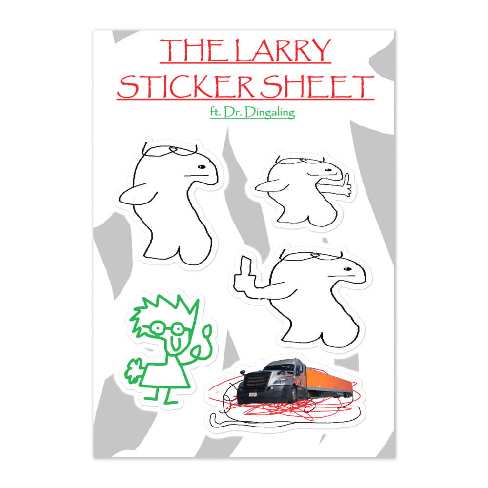 The Larry Sticker Sheet (ft. Dr. Dingaling and a Truck)