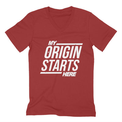 The Origin Unisex Short Sleeve V-Neck T