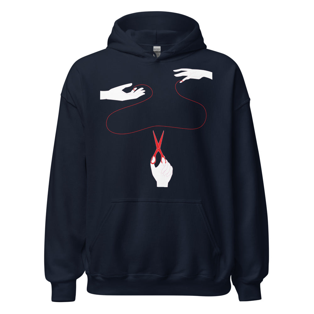 The Red String of Fate - Unisex Pullover Hoodie