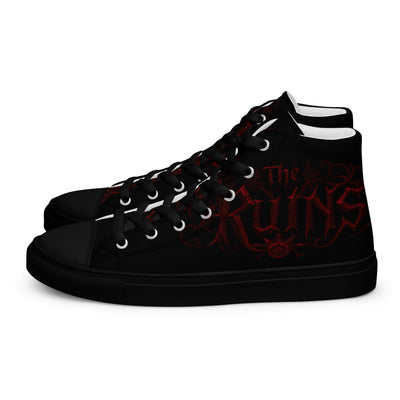The Ruins red logo shoes
