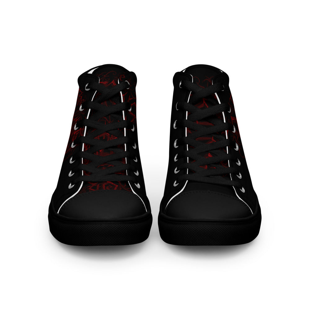 The Ruins red logo shoes