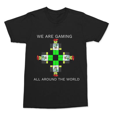 TopGamerX We Are Gaming Across The World T-shirt Every Size