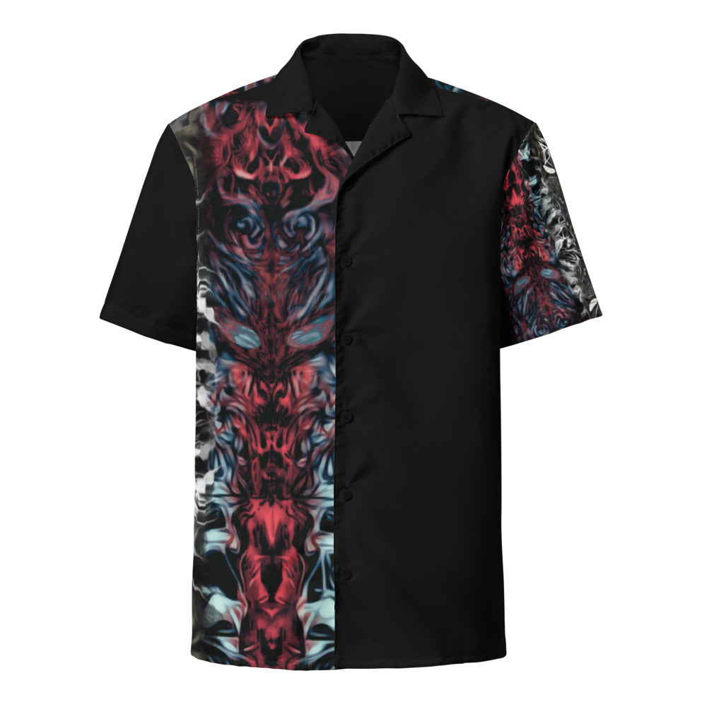 Totum Black and red unisex Botton up