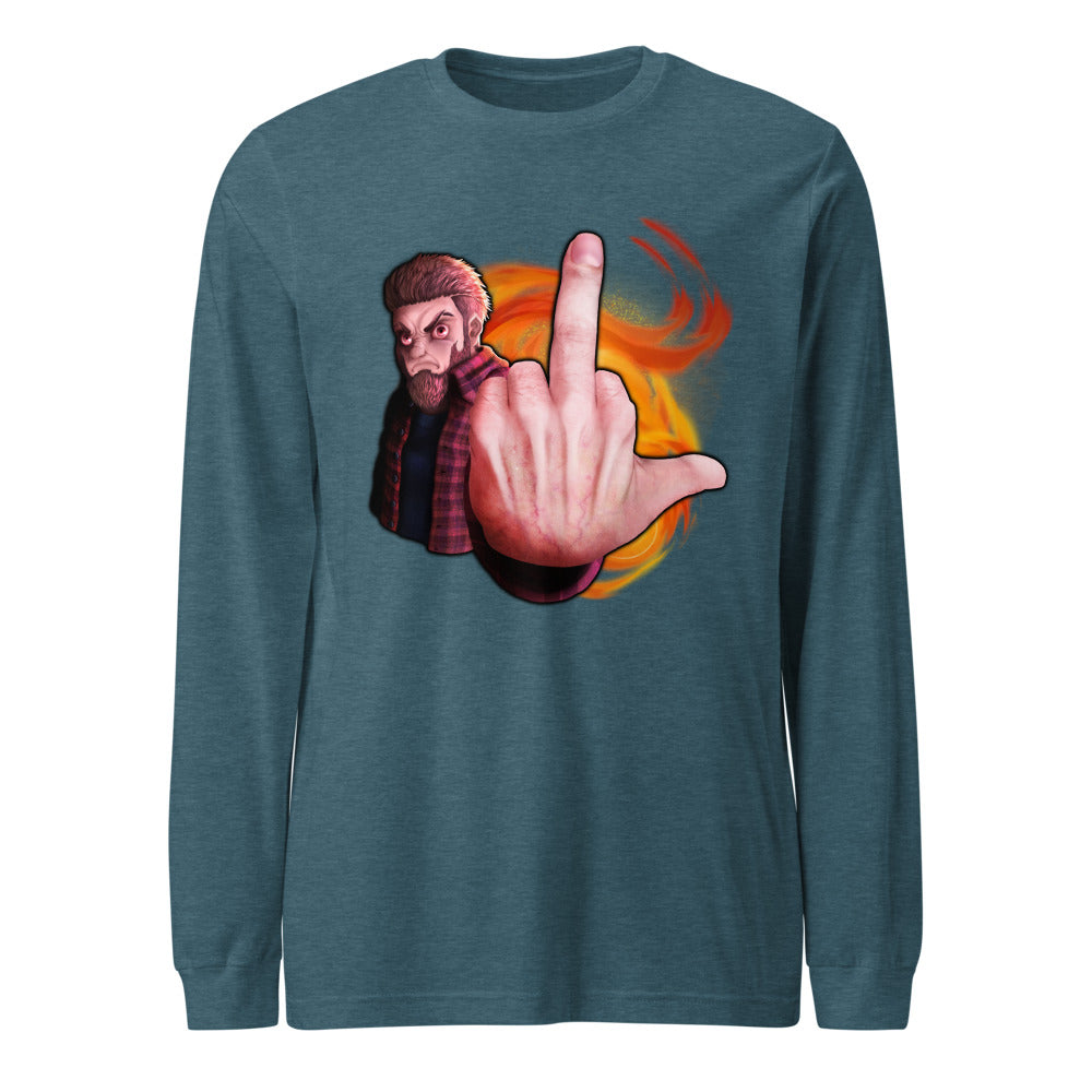 "Try Finger..." Long Sleeve T-Shirt