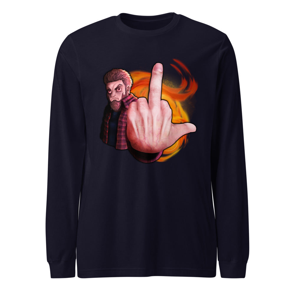 "Try Finger..." Long Sleeve T-Shirt