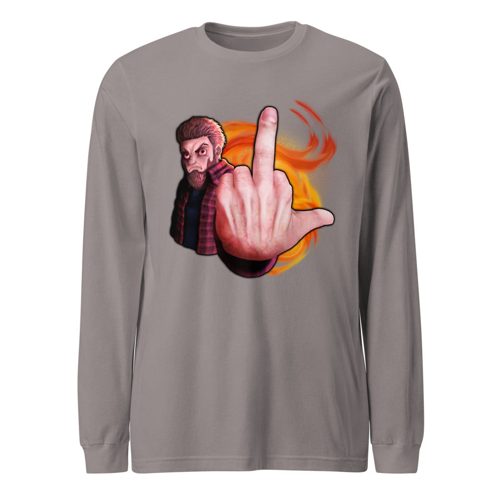 "Try Finger..." Long Sleeve T-Shirt