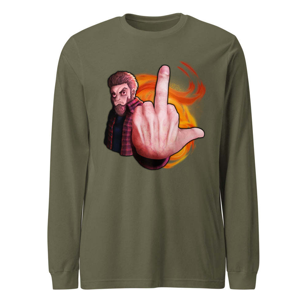 "Try Finger..." Long Sleeve T-Shirt