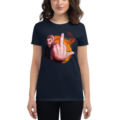 "Try Finger..." Women's T-Shirt