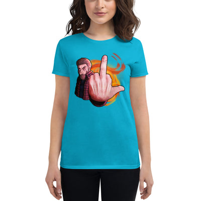 "Try Finger..." Women's T-Shirt