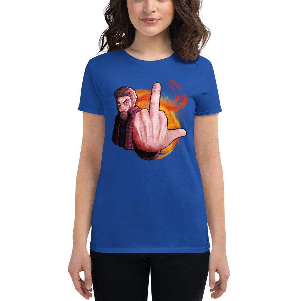 "Try Finger..." Women's T-Shirt