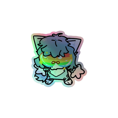 Valentine GAY EYES Holographic Sticker