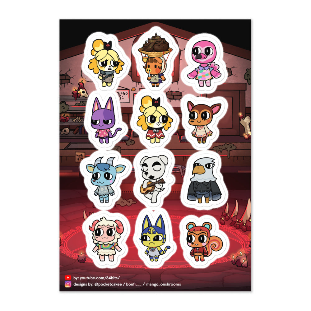 Cute Animal Cultists! (Stickers)