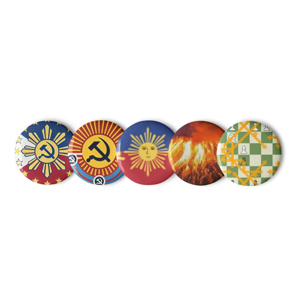 Volcanoes X Chess X Flag Sets of Pins