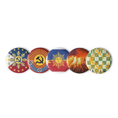Volcanoes X Chess X Flag Sets of Pins