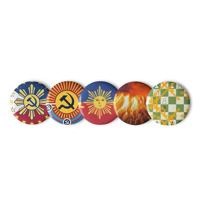 Volcanoes X Chess X Flag Sets of Pins