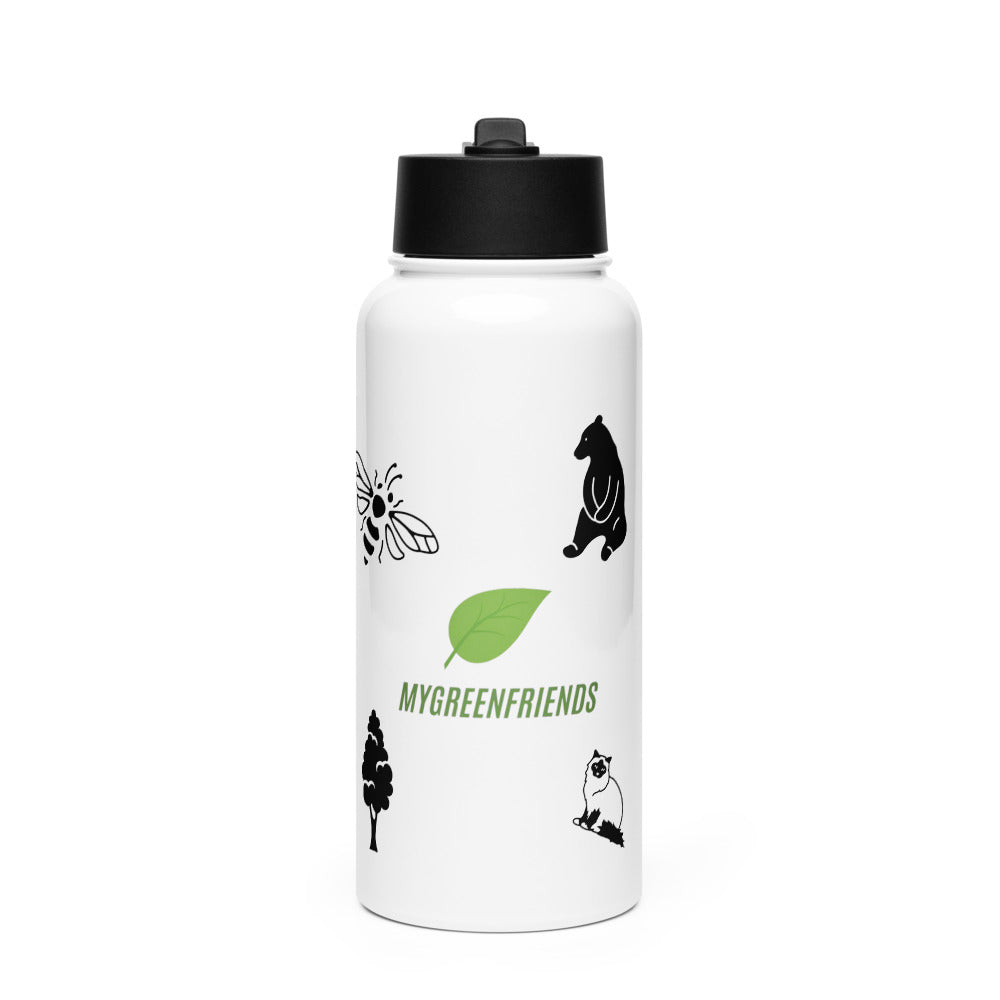 Water Bottle Green Friends