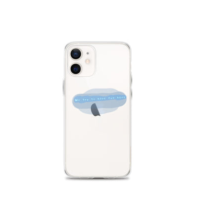 “We try to have fun here” clear iPhone case