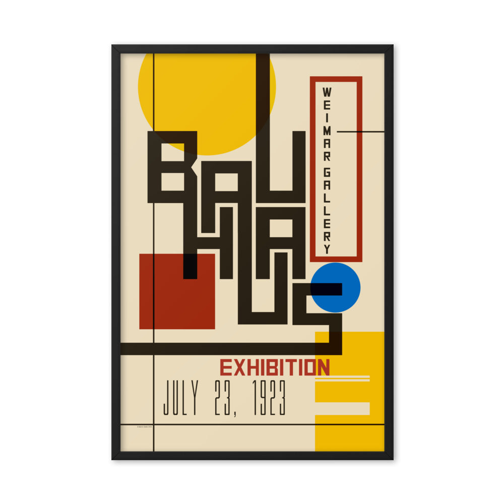 Blue Lightning TV - Bauhaus exhibition poster / Weimar 1923