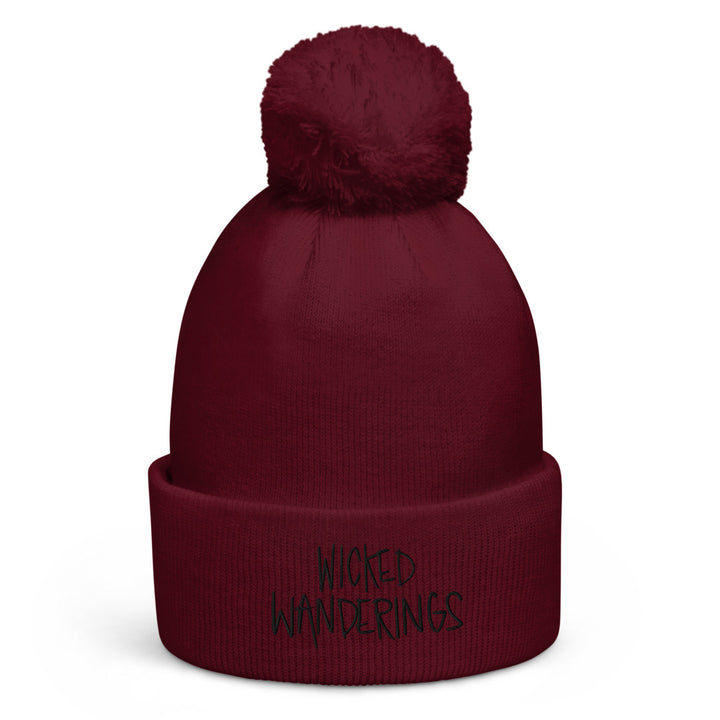 Wicked Wanderings Podcast Wicked Wanderings Pom Pom Beanie Crowdmade