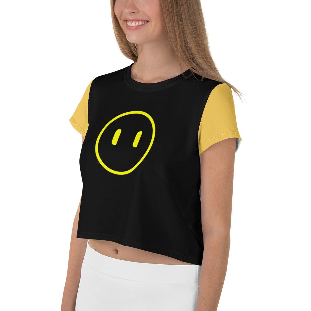 Wire Frame Face Crop Tee