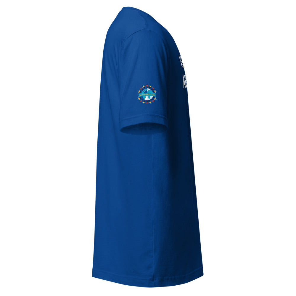 Ask Me About My Exam T-Shirt - Sleeve Cut ACWC Logo