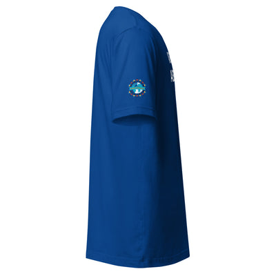 Ask Me About My Exam T-Shirt - Sleeve Cut ACWC Logo