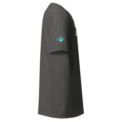 Ask Me About My Exam T-Shirt - Sleeve Cut ACWC Logo