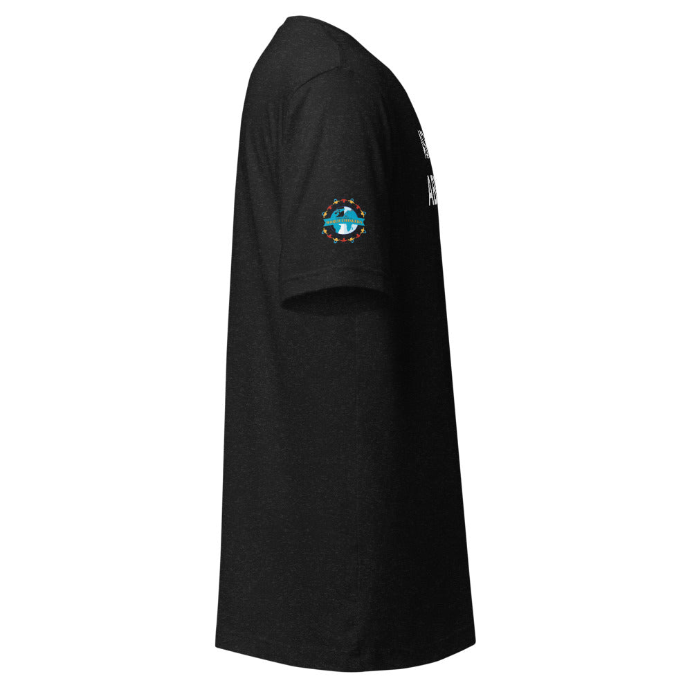 Ask Me About My Exam T-Shirt - Sleeve Cut ACWC Logo