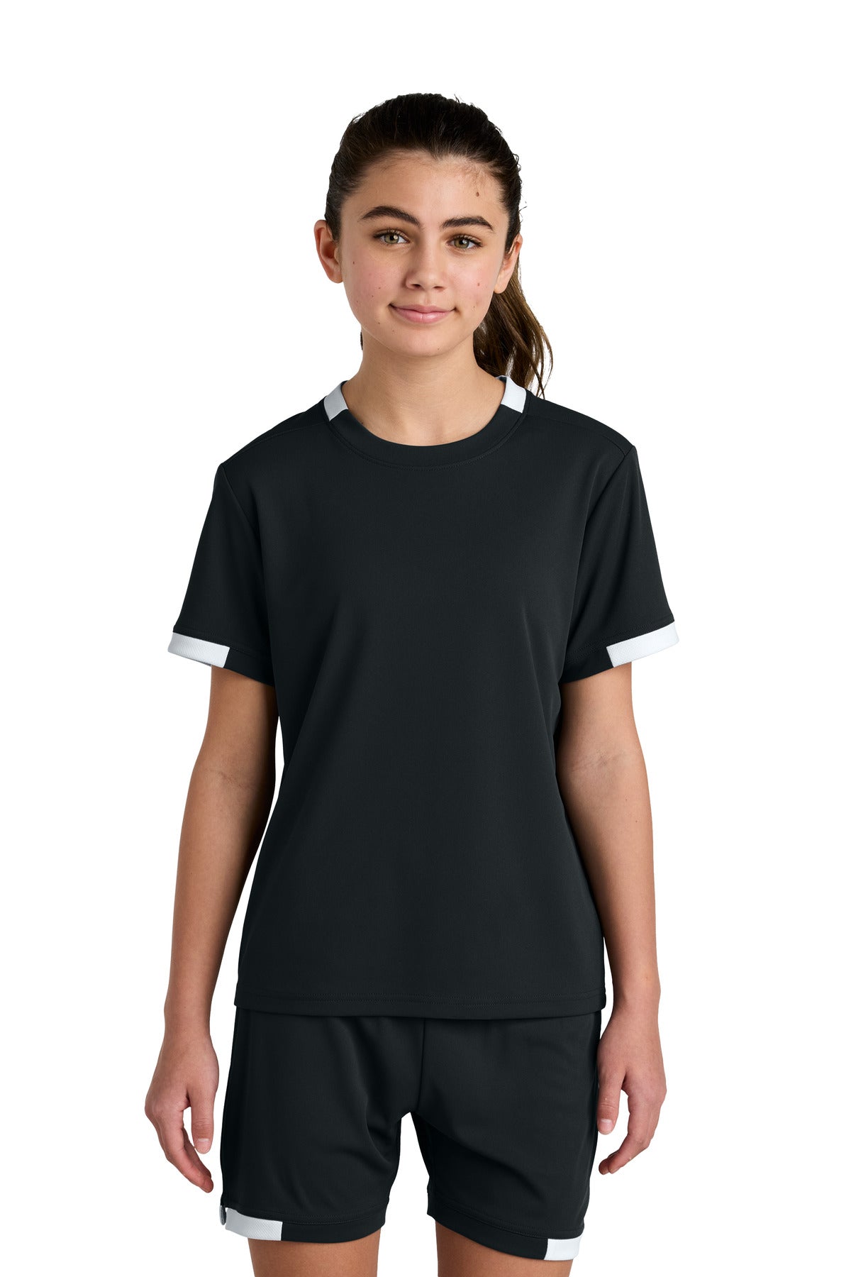 Sport-Tek Youth Club Short Sleeve Crew YST440