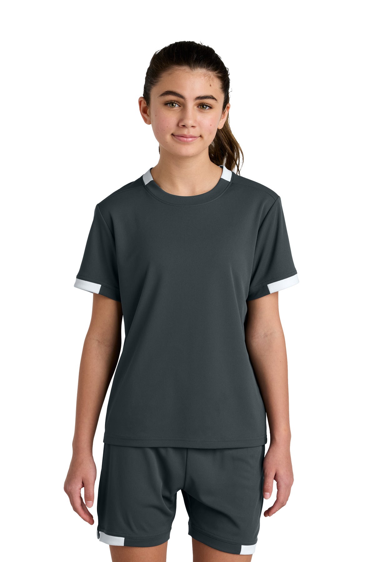 Sport-Tek Youth Club Short Sleeve Crew YST440