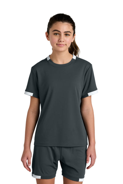 Sport-Tek Youth Club Short Sleeve Crew YST440