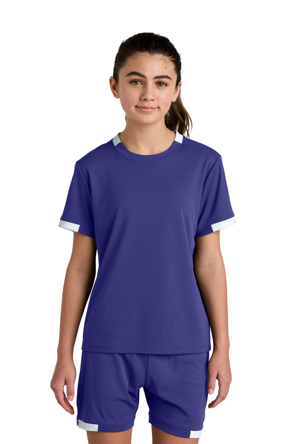Sport-Tek Youth Club Short Sleeve Crew YST440