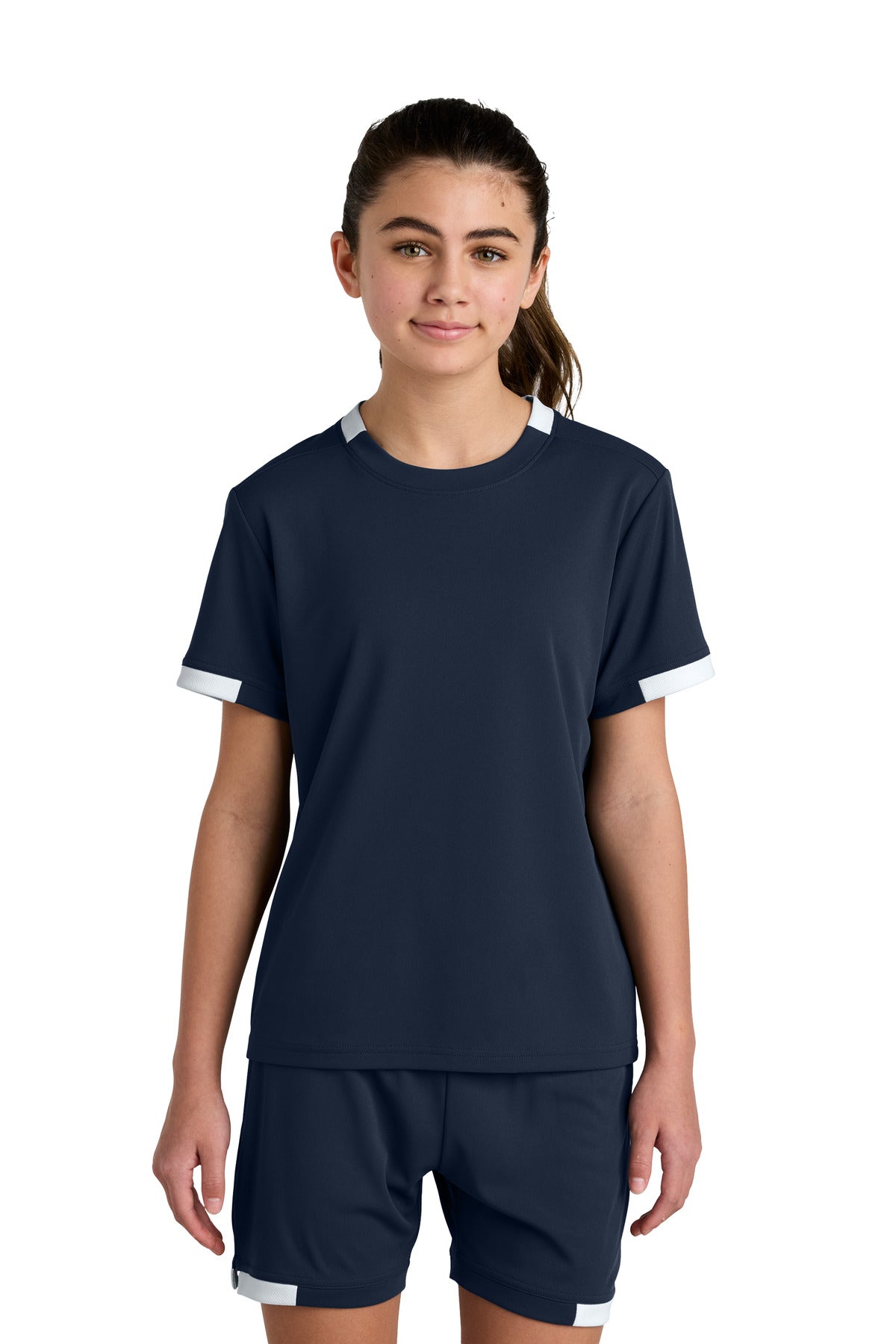 Sport-Tek Youth Club Short Sleeve Crew YST440
