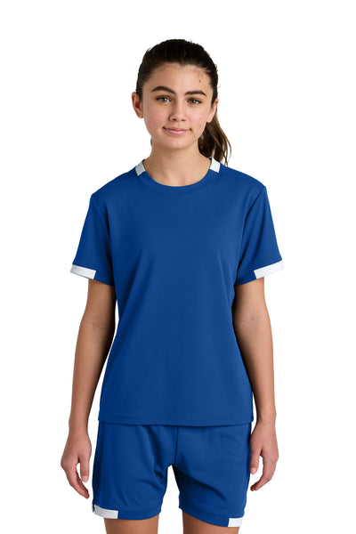 Sport-Tek Youth Club Short Sleeve Crew YST440