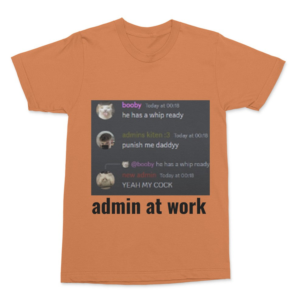 admin at work shirt