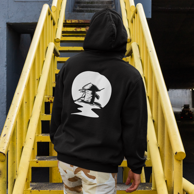 Lone Warrior - Unisex Pullover Hoodie - Back Print