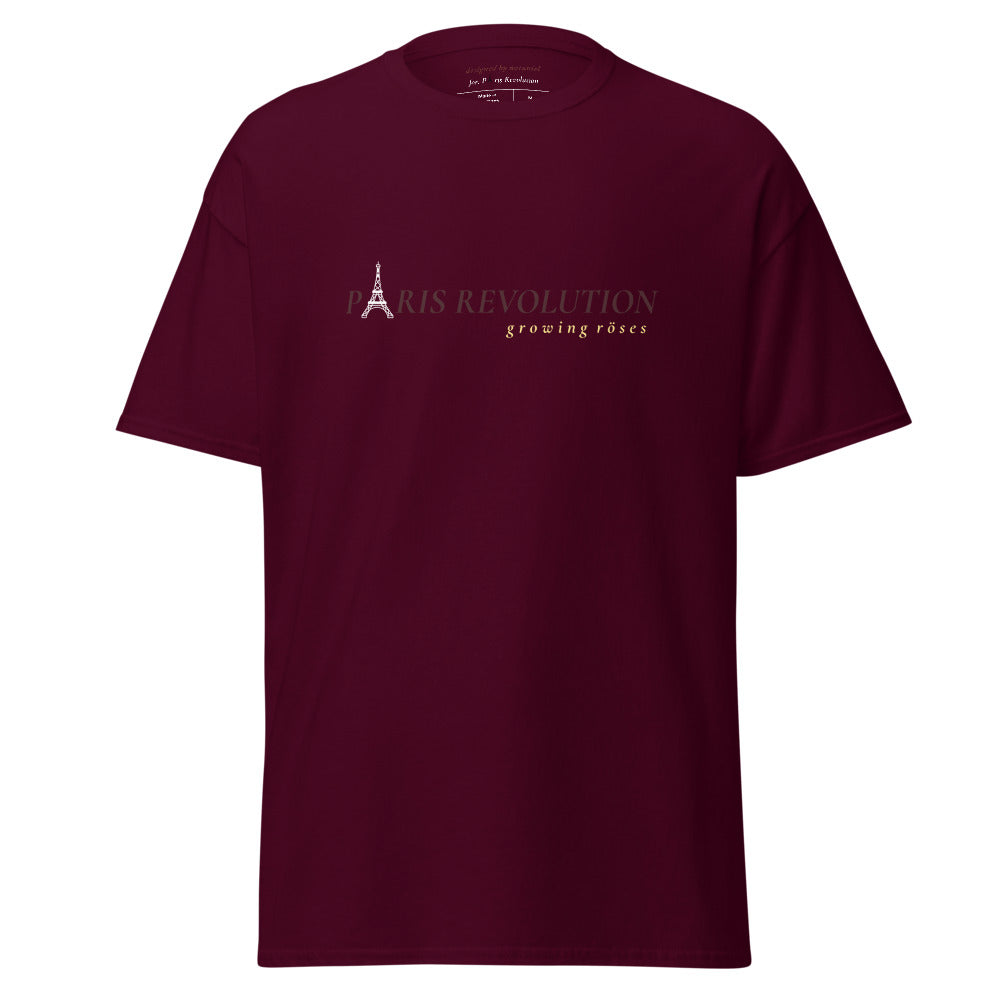 brown tee - g r o w i n g   r ö s e s - designed by nataniel for Paris Revolution