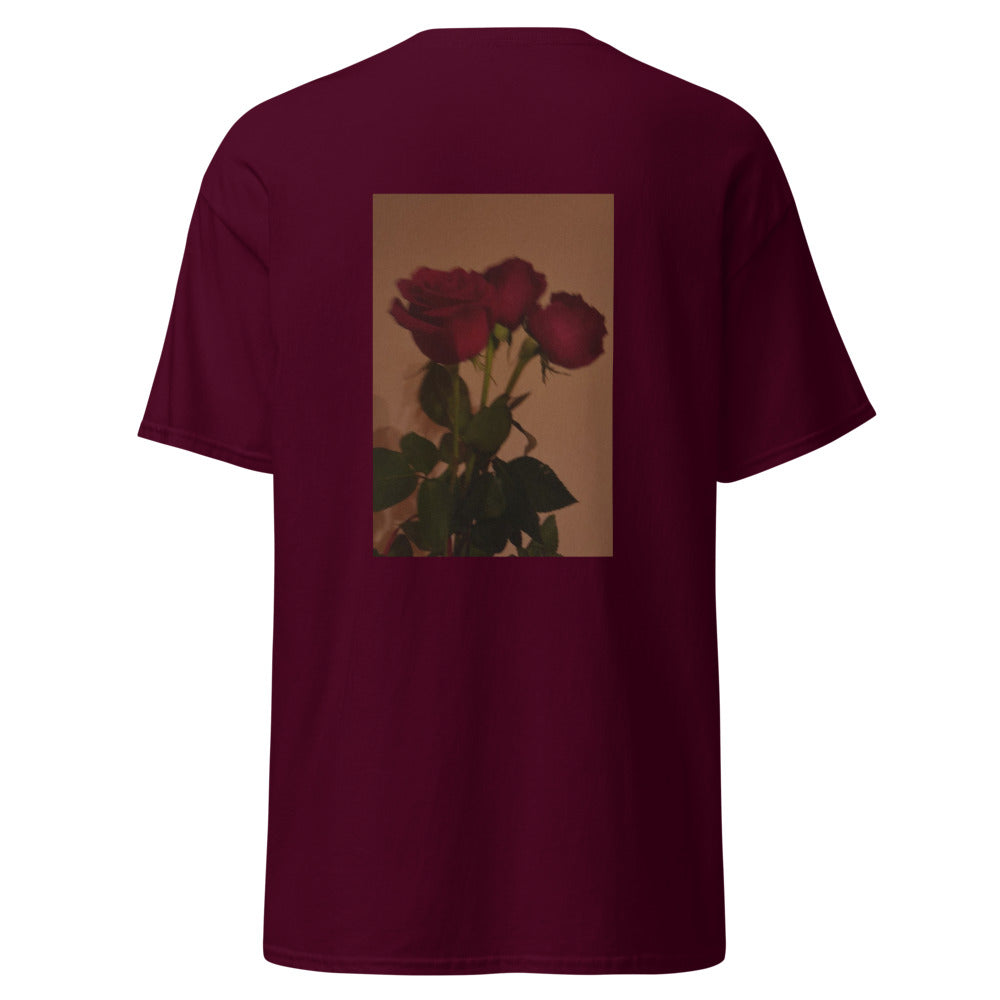 brown tee - g r o w i n g   r ö s e s - designed by nataniel for Paris Revolution