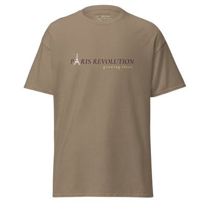 brown tee - g r o w i n g   r ö s e s - designed by nataniel for Paris Revolution