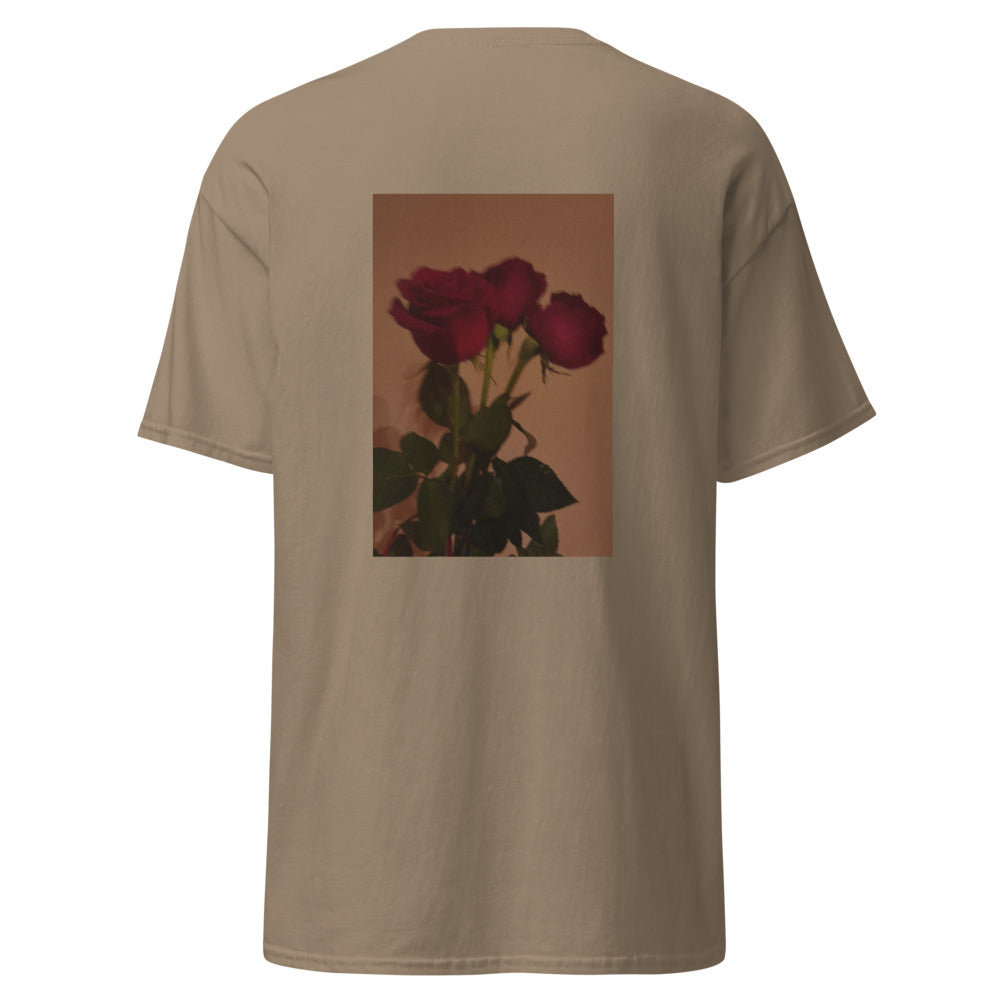 brown tee - g r o w i n g   r ö s e s - designed by nataniel for Paris Revolution