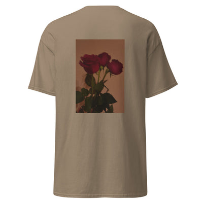 brown tee - g r o w i n g   r ö s e s - designed by nataniel for Paris Revolution