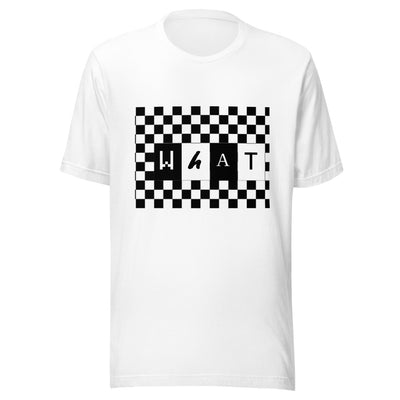 checkerboard wHaT shirt